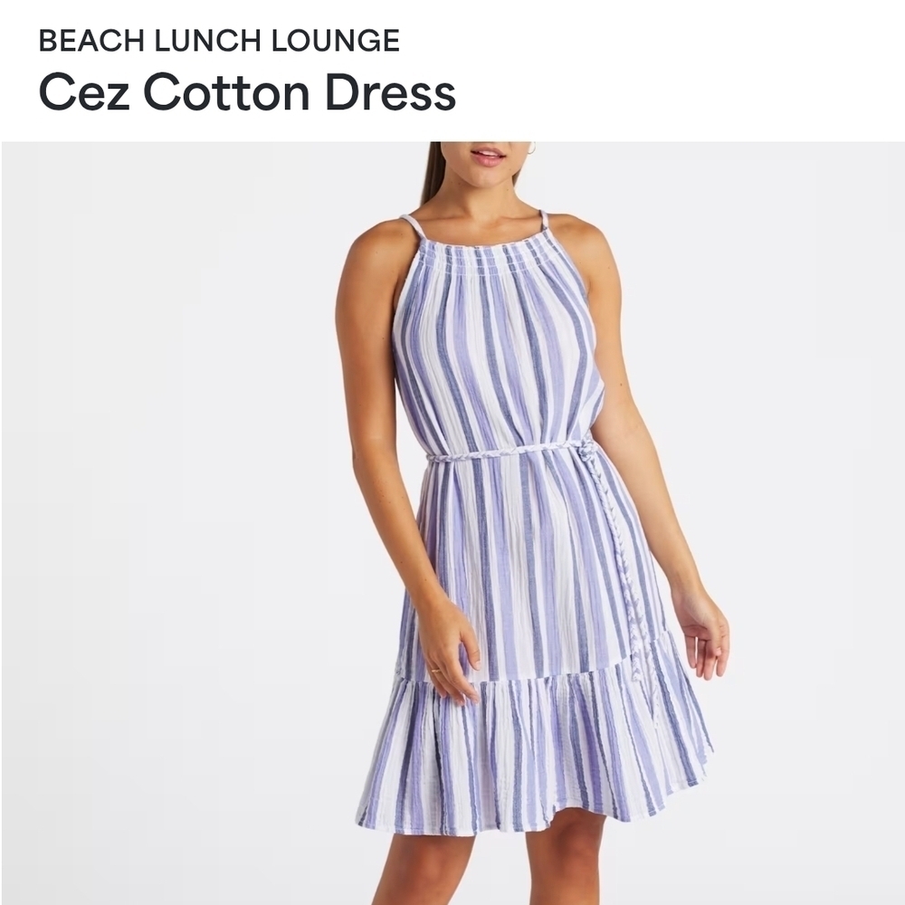 Beachlunchlounge Cez Cotton Dress Size L